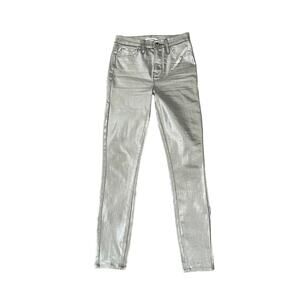 Good American Metallic Skinny Jeans